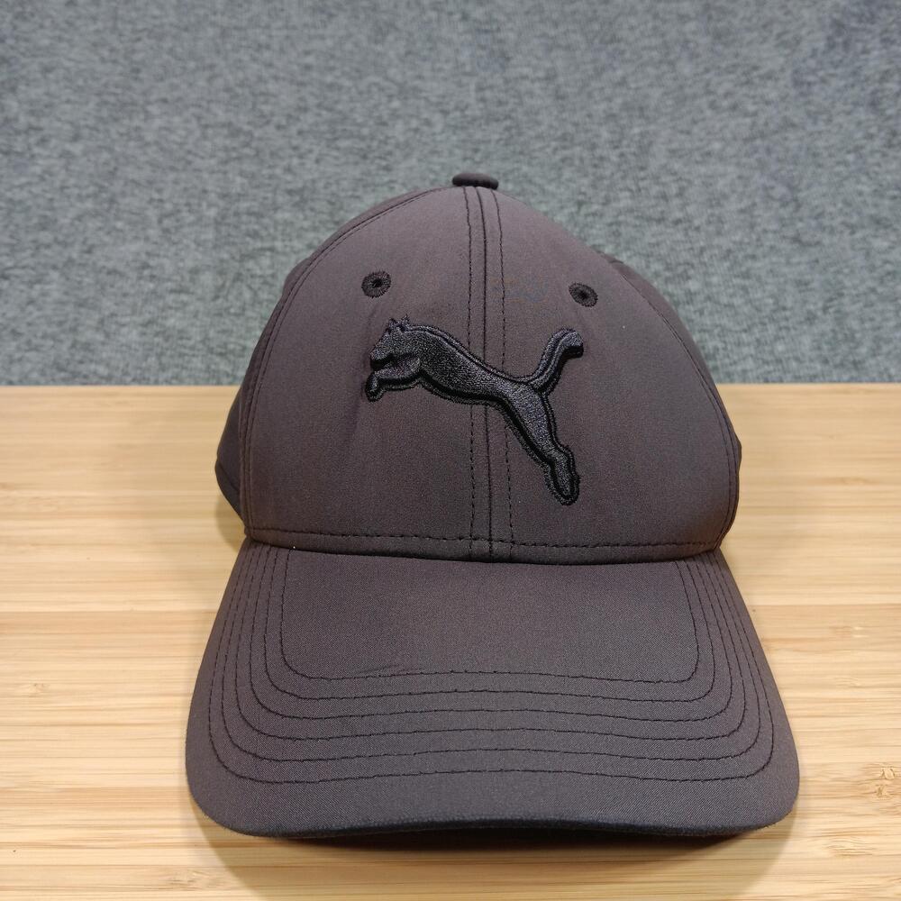 Puma Hat Cap Fitted Mens Large Extra Large Black Athletic Golf Embroidered Logo